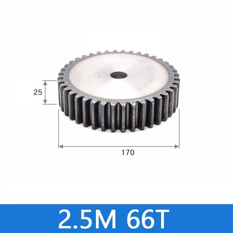 Spur Gears Pinion Gear 1.5/2.5/3/4/5 Mod Transmission Gears 45# Steel Flat Gears