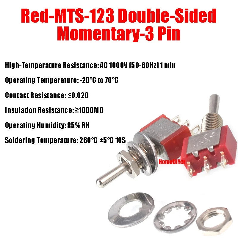 Mini Toggle Switch – MTS / SMTS / E-TEN / PS-102 / DS438 Series, 2 3 6-Pin Rocker Switches