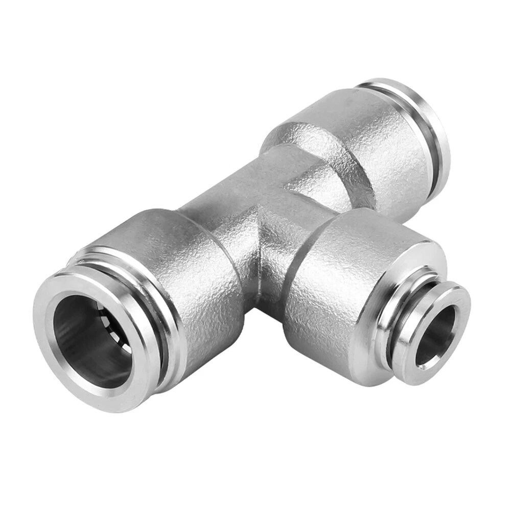 Stainless Steel Pneumatic Push-to-Connect Fittings — Straight, Elbow, Tee, Wye & More