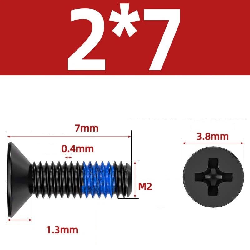 M1.2–M6 Phillips Flat Head Machine Screws | Carbon Steel | Black & Nickel Plated - HomeDIYer