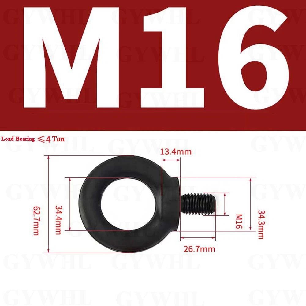 DIN 580 Lifting Eye Bolts & Nuts — G80 & 12.9 Manganese Steel, M6–M36 - HomeDIYer