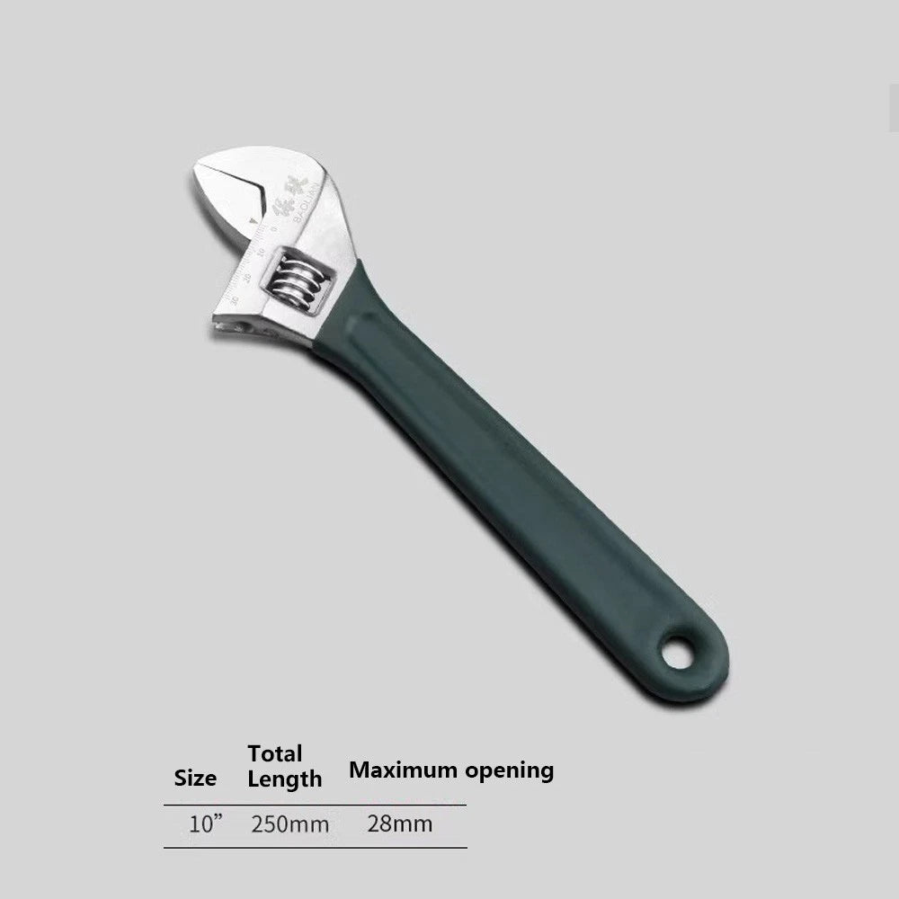 Adjustable Spanner Wrench 6" 8" To 24" Garage Tool Soft Grip Handle Metric Scale