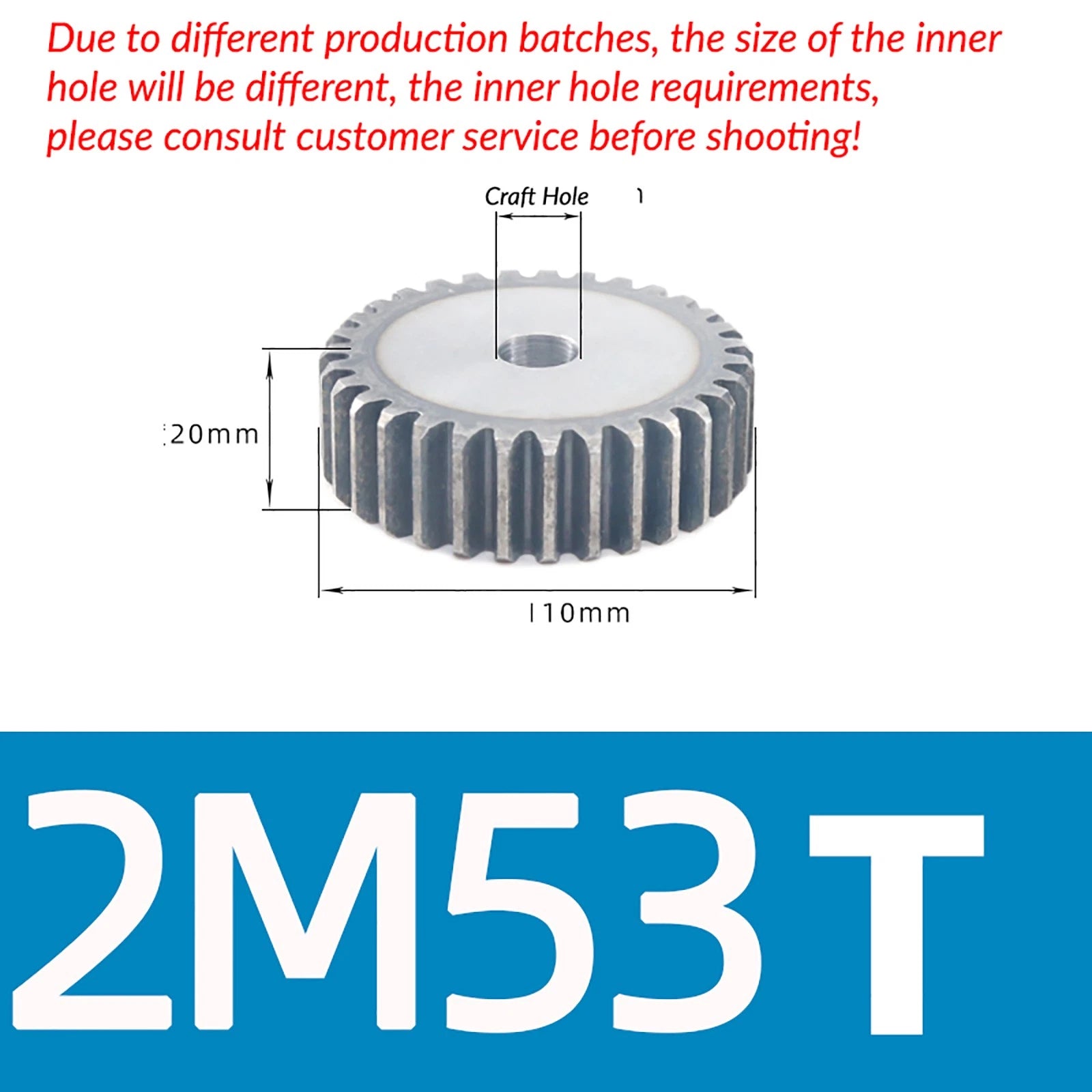 1/1.5/2 Mod 12T-150T Spur Gear 45# Steel Pinion Gear Thickn10-20mm Transmission