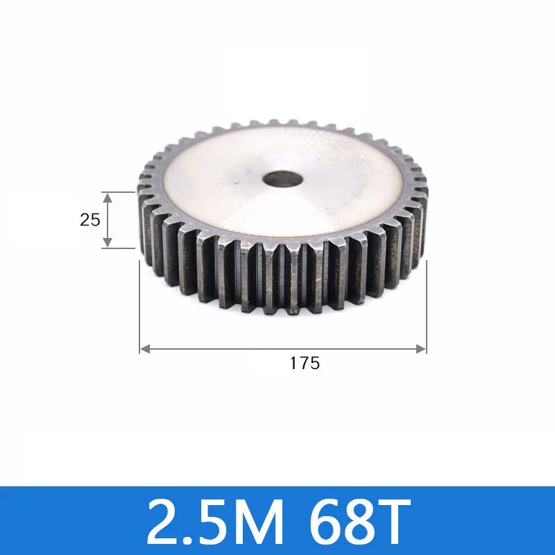 Spur Gears Pinion Gear 1.5/2.5/3/4/5 Mod Transmission Gears 45# Steel Flat Gears