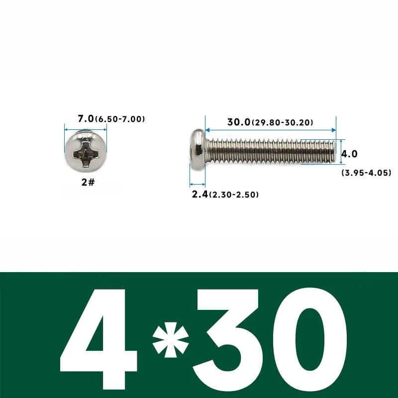 Phillips Pan Head Machine Screws – Carbon Steel M1 to M4, Multiple Lengths & Finishes - HomeDIYer