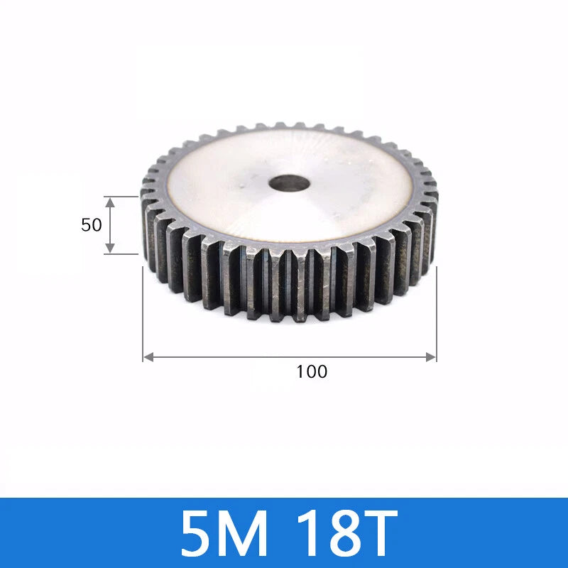 Spur Gears Pinion Gear 1.5/2.5/3/4/5 Mod Transmission Gears 45# Steel Flat Gears