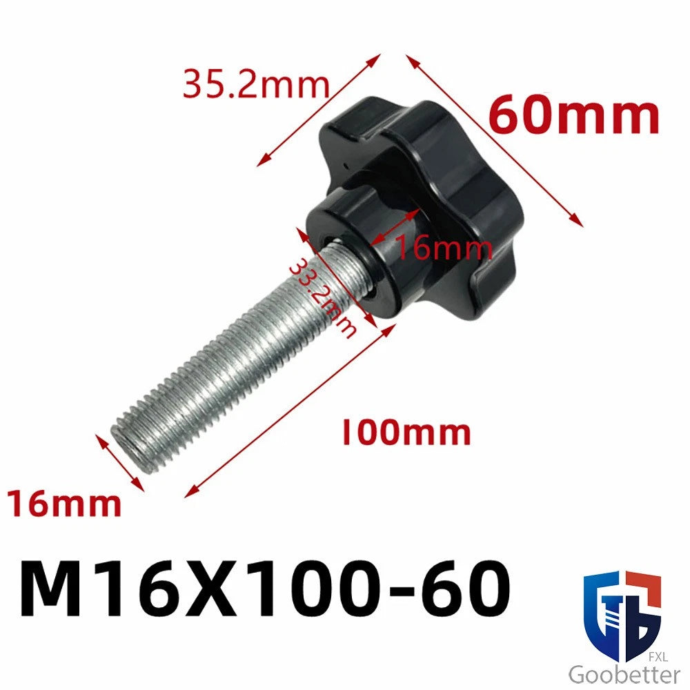 Star Knob Thumb Screws — Clamping Bolts with Hand Grip M10 M12 M14 M16