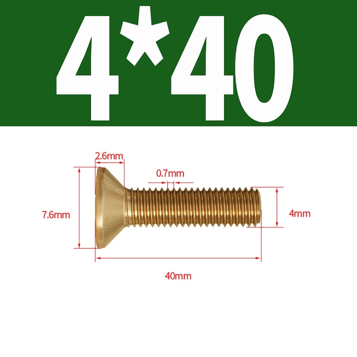 Brass Pozi Countersunk Machine Screws DIN 965 M2 - M8 Flat Head - HomeDIYer