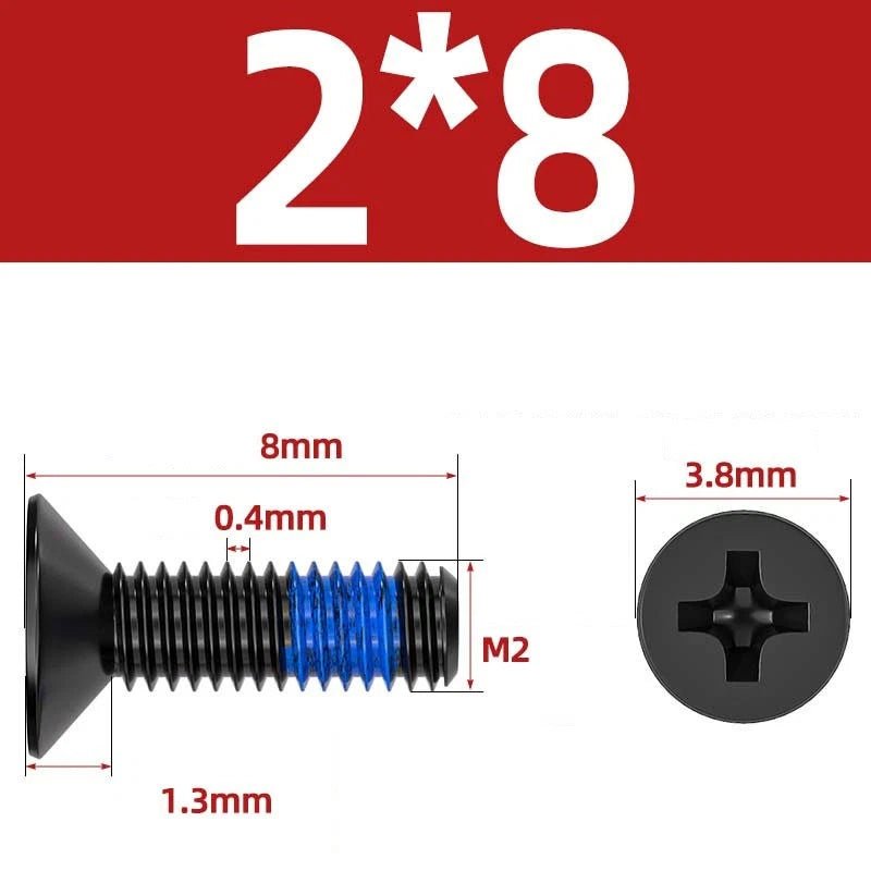 M1.2–M6 Phillips Flat Head Machine Screws | Carbon Steel | Black & Nickel Plated - HomeDIYer