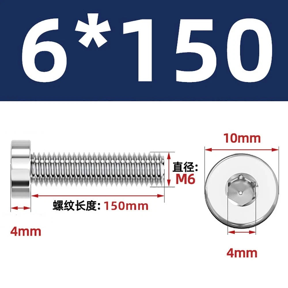 M1.4–M12 Low Head Socket Cap Screws – A2 Stainless Steel, Space‑Saving Design for Tight Clearances