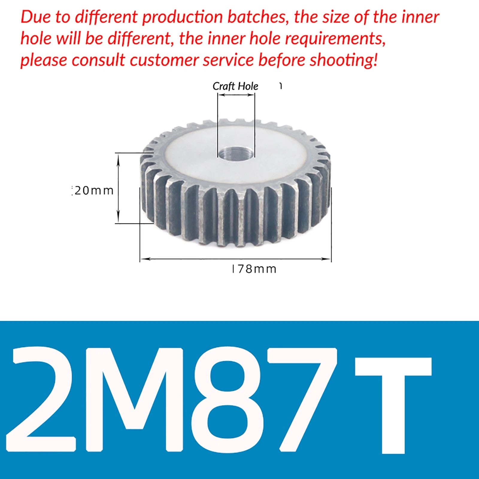 1/1.5/2 Mod 12T-150T Spur Gear 45# Steel Pinion Gear Thickn10-20mm Transmission