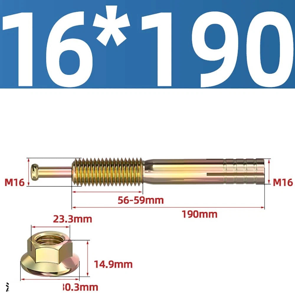 Carbon Steel Expansion Anchor Bolts — M6 to M24, 45mm to 250mm