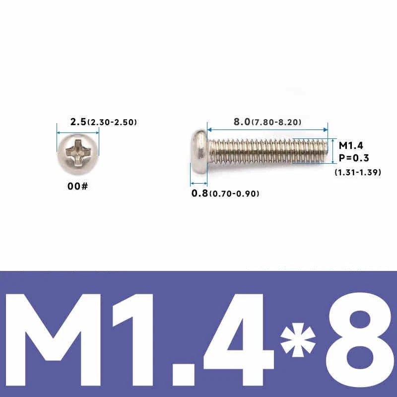 Phillips Pan Head Machine Screws – Carbon Steel M1 to M4, Multiple Lengths & Finishes - HomeDIYer