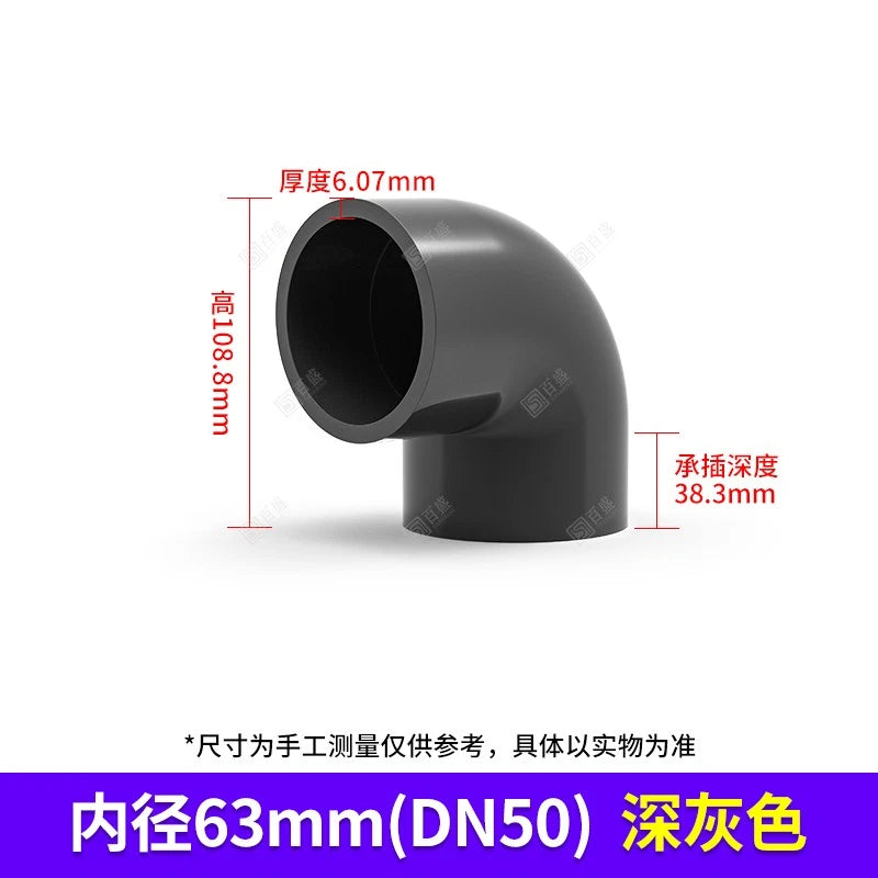 PVC Plumbing Fittings 45° Elbow-Straight-Tee Pipe Connector Solvent Weld