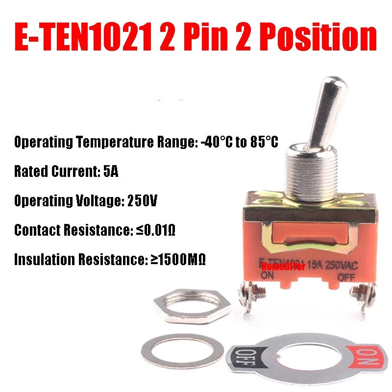 Mini Toggle Switch – MTS / SMTS / E-TEN / PS-102 / DS438 Series, 2 3 6-Pin Rocker Switches