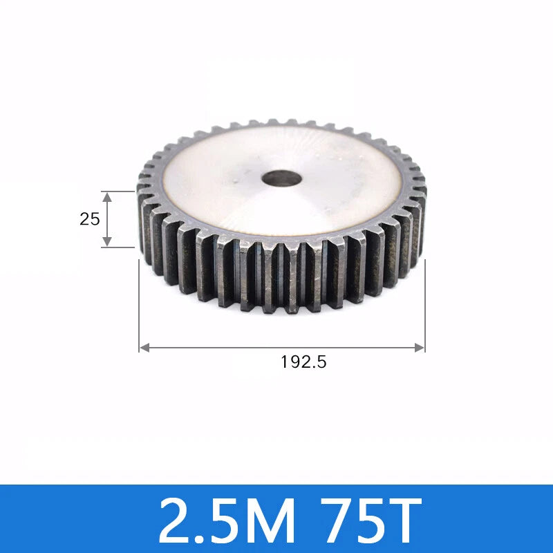 Spur Gears Pinion Gear 1.5/2.5/3/4/5 Mod Transmission Gears 45# Steel Flat Gears