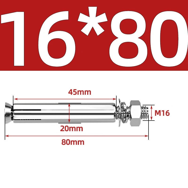 M6-M20 Stainless Steel Concrete Expansion Anchor Bolts – Extra Long