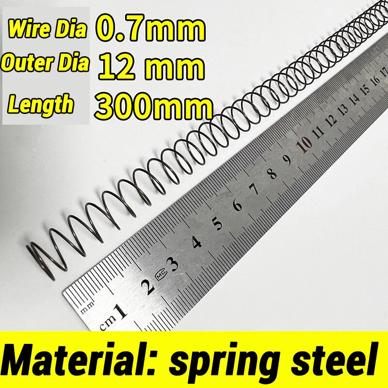 Compression Spring Various Size 2-60mm Diameter & 300mm Length Pressure Small