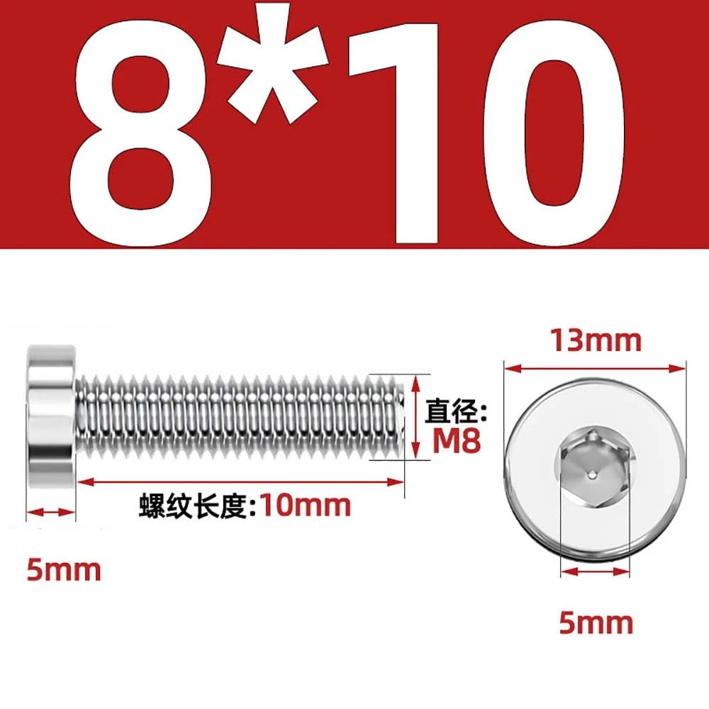 M1.4–M12 Low Head Socket Cap Screws – A2 Stainless Steel, Space‑Saving Design for Tight Clearances