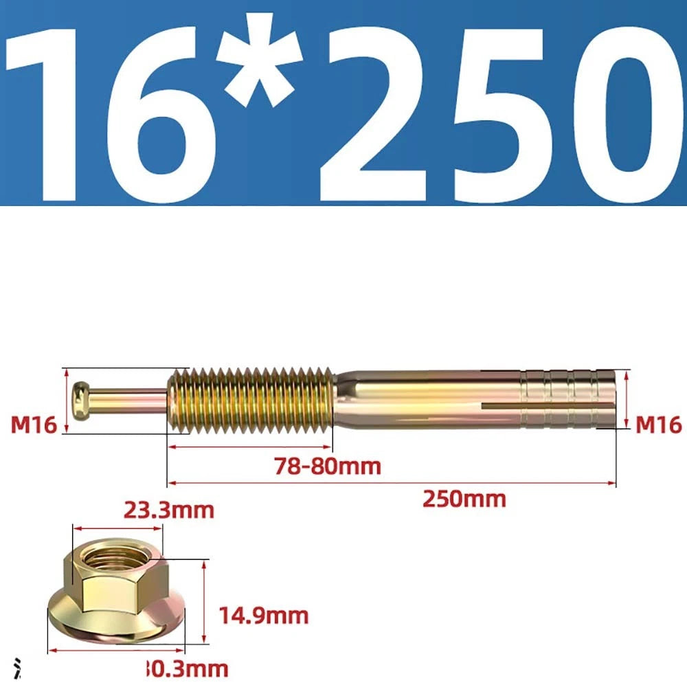 Carbon Steel Expansion Anchor Bolts — M6 to M24, 45mm to 250mm