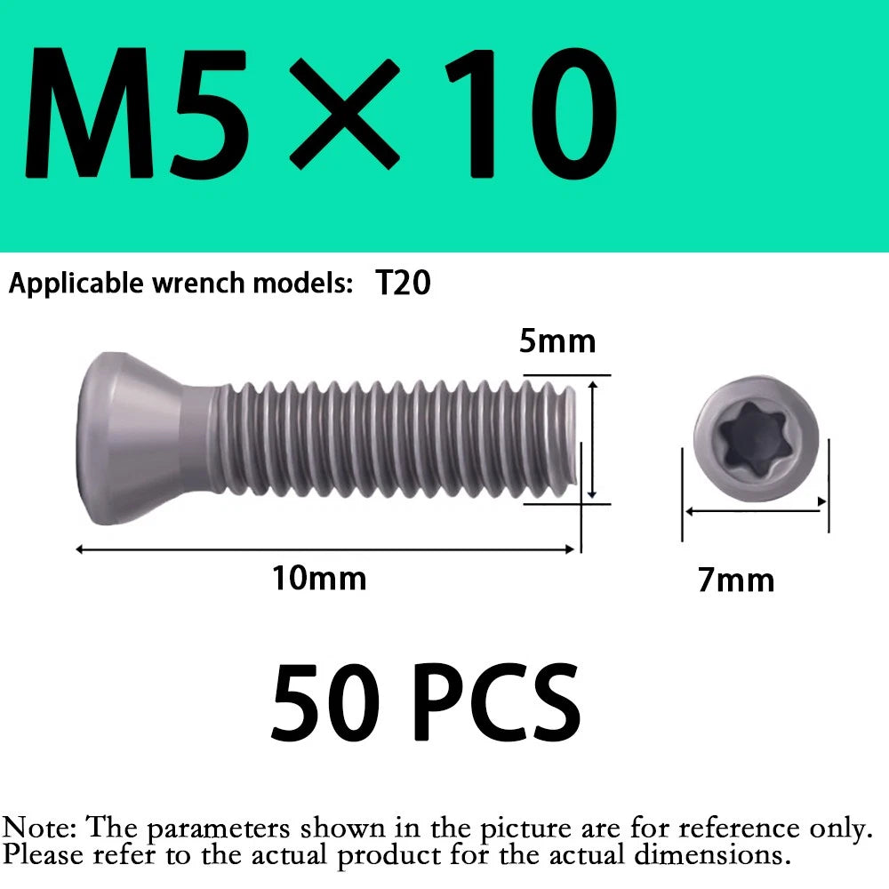 M3 M4 M5 Grade 12.9 Torx Countersunk Machine Screws – SCM435 Alloy Steel, Fully Threaded (4–16mm)