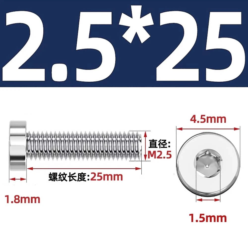 M1.4–M12 Low Head Socket Cap Screws – A2 Stainless Steel, Space‑Saving Design for Tight Clearances
