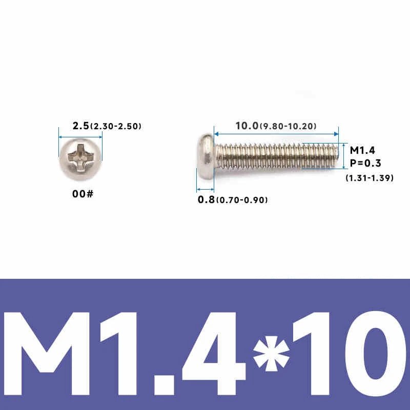 Phillips Pan Head Machine Screws – Carbon Steel M1 to M4, Multiple Lengths & Finishes - HomeDIYer