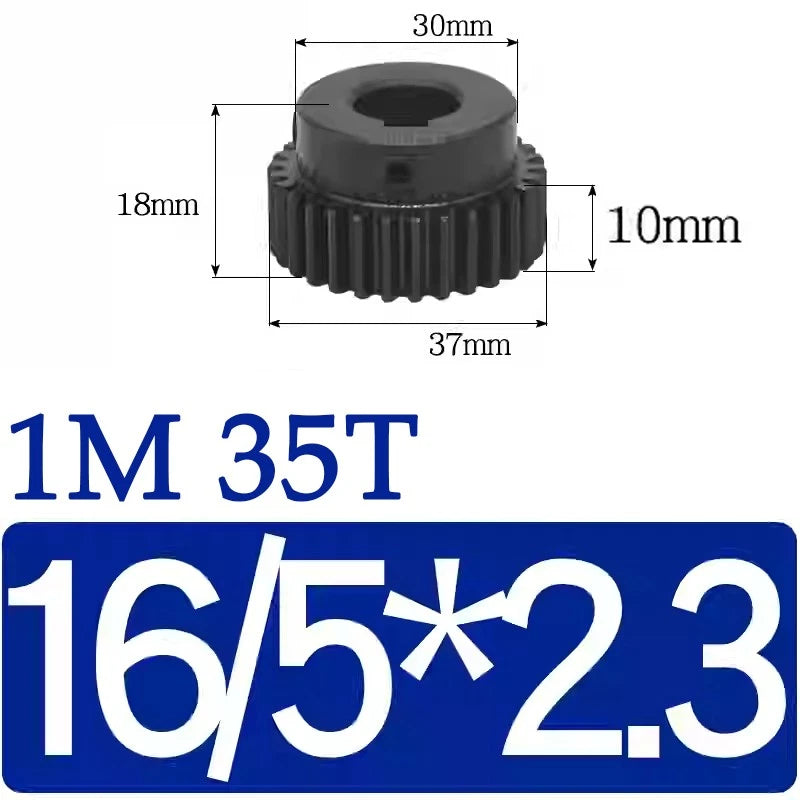Spur Gears 1 Mod Transmission Gear With Step 45# Steel Pinion Motor Gear 30T~44T