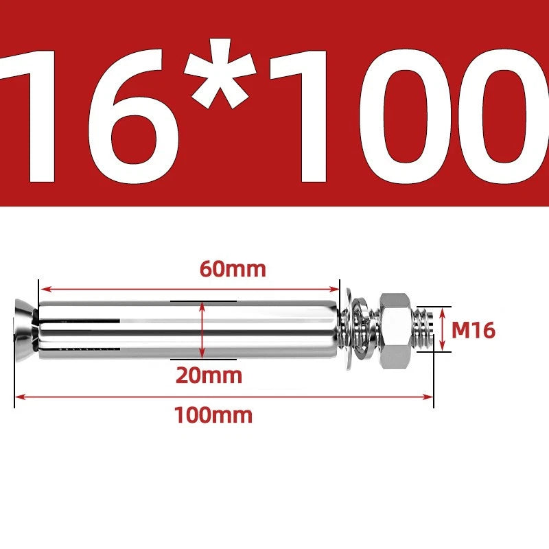 M6-M20 Stainless Steel Concrete Expansion Anchor Bolts – Extra Long
