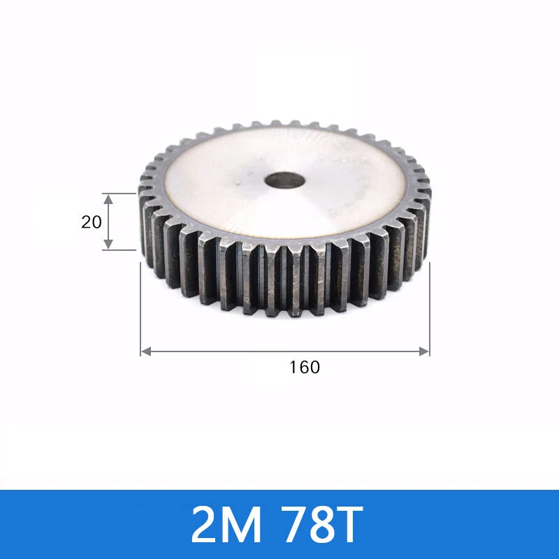 Spur Gear 45# Steel Transmission Gear 1/2 Module 12-160 Teeth Pinion Motor Gear