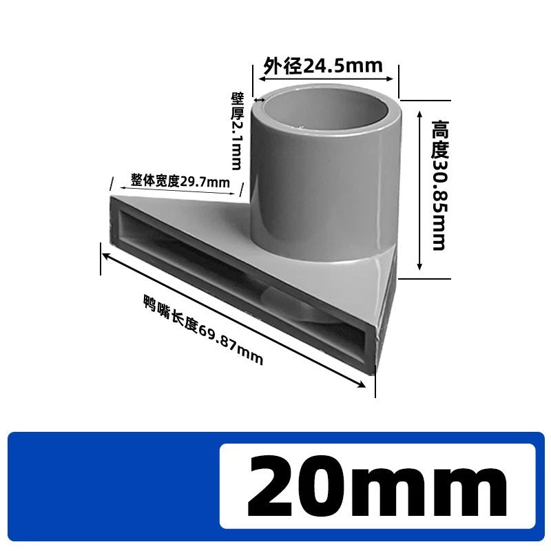 PVC Metric Pipe Fittings for Aquarium & Fish Tank — Straight, Elbow, T-piece, Ball Valve & More