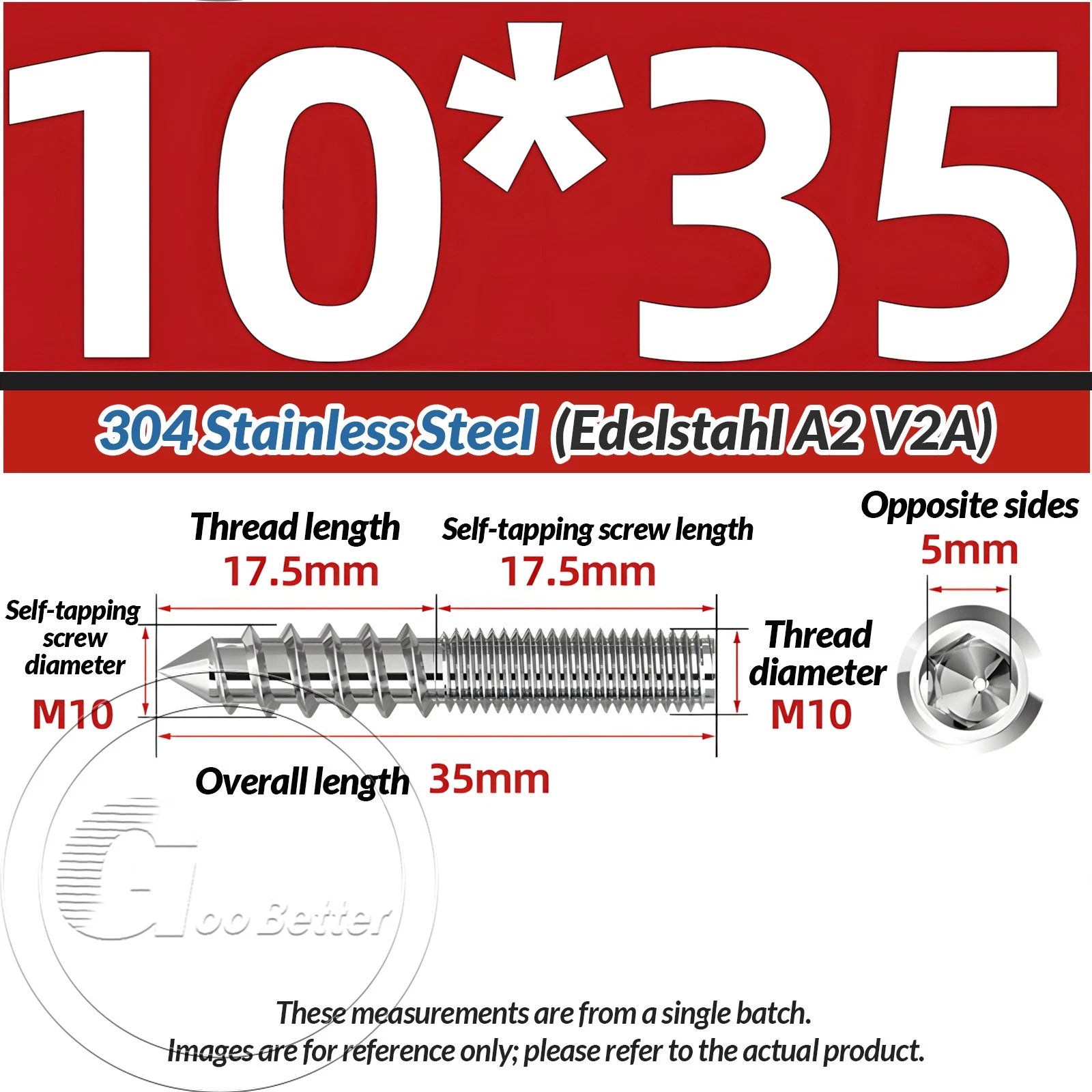 STAINLESS STEEL Wood To Metal Dowels Hanger Bolts Dual Thread Screws Furniture