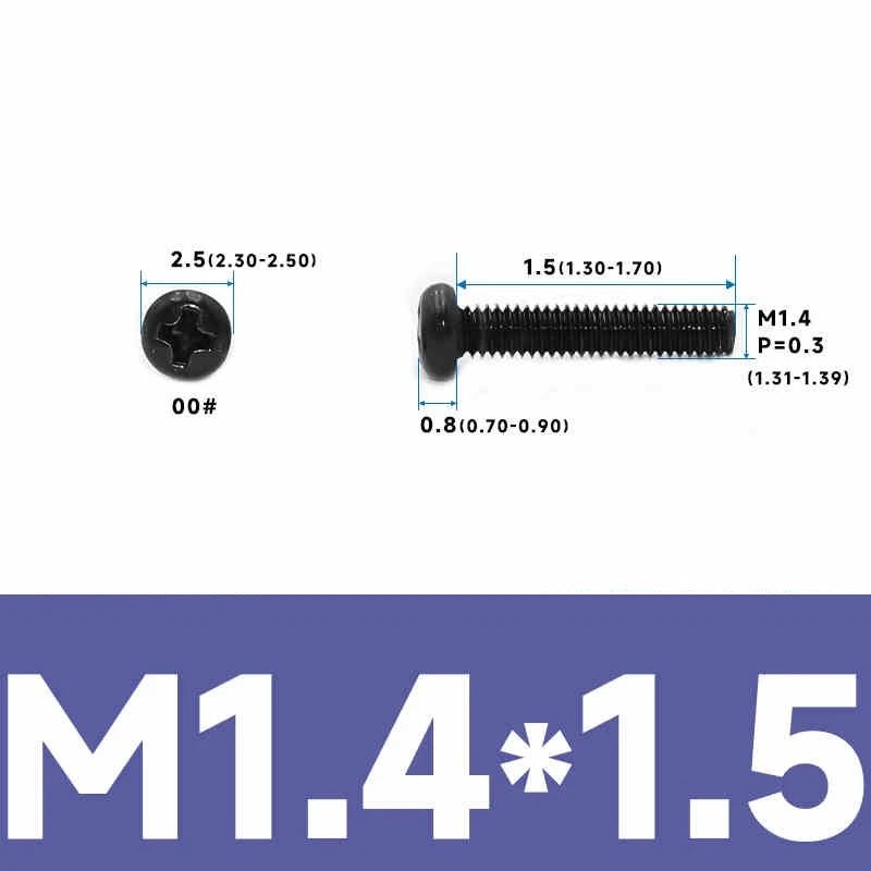 Phillips Pan Head Machine Screws – Carbon Steel M1 to M4, Multiple Lengths & Finishes - HomeDIYer