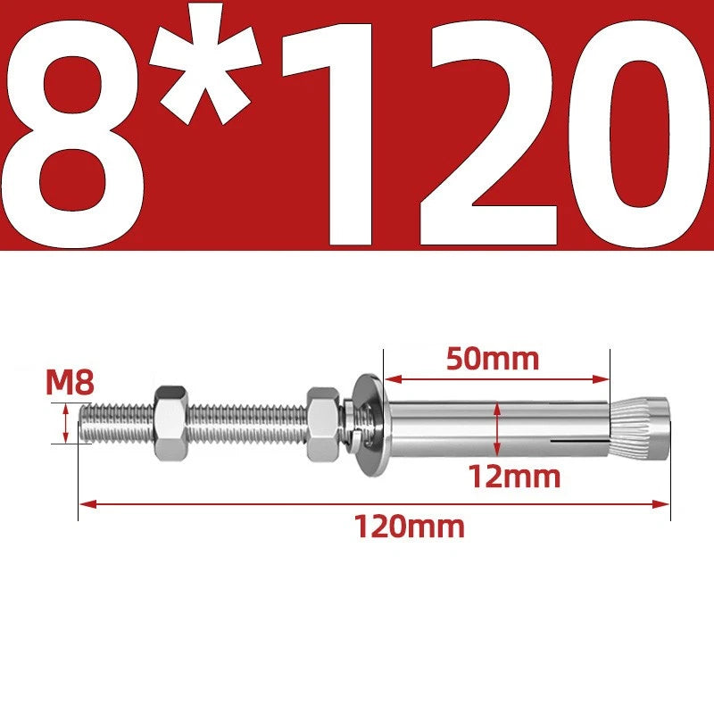 M6-M20 Stainless Steel Concrete Expansion Anchor Bolts – Extra Long