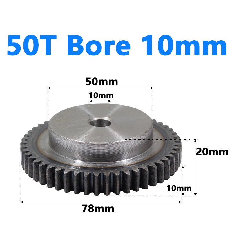 1.5 Module Spur Gear Bore 6/8/10/12/15mm Teeth 10-60 Pinion Pitch 4.71mm