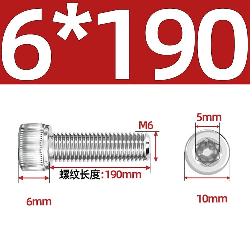 Socket Head Cap Screws – A2 Stainless Steel, M6 to M24, Hex Drive (DIN 912)