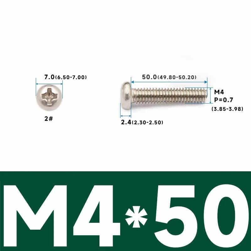 Phillips Pan Head Machine Screws – Carbon Steel M1 to M4, Multiple Lengths & Finishes - HomeDIYer