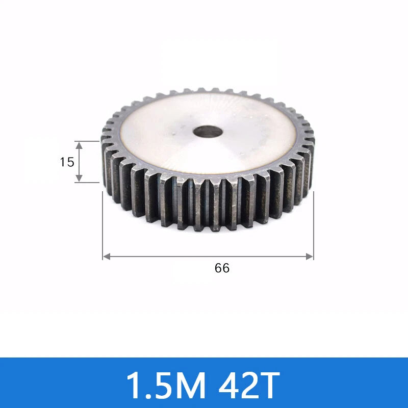 Spur Gears Pinion Gear 1.5/2.5/3/4/5 Mod Transmission Gears 45# Steel Flat Gears