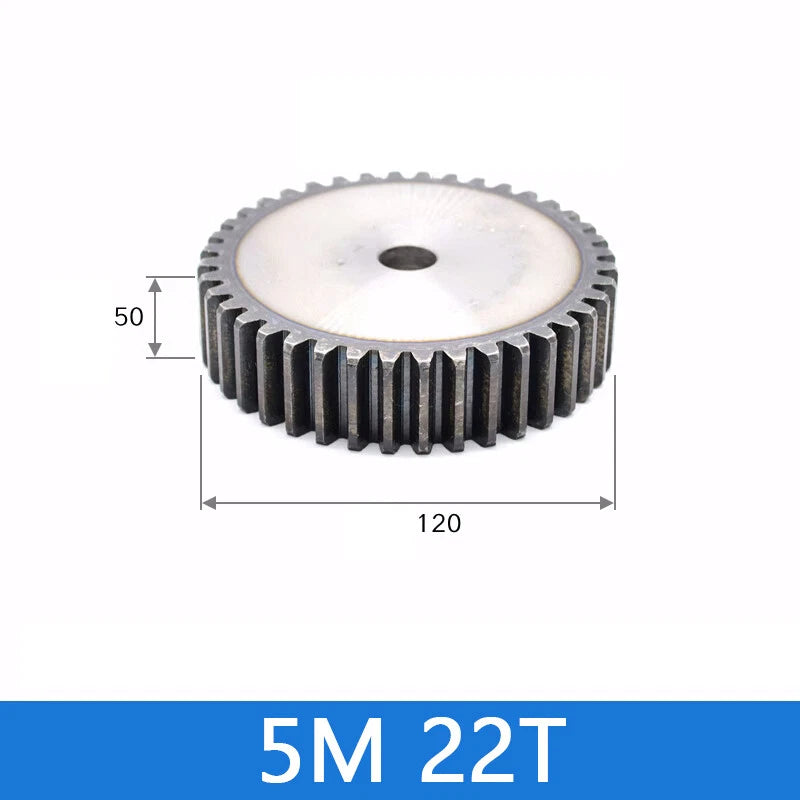 Spur Gears Pinion Gear 1.5/2.5/3/4/5 Mod Transmission Gears 45# Steel Flat Gears