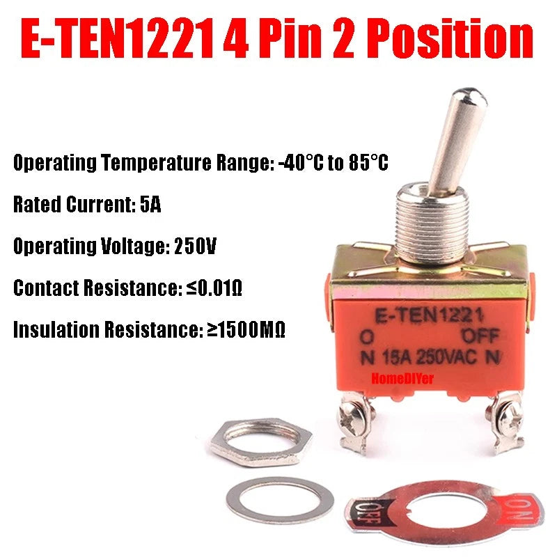Mini Toggle Switch – MTS / SMTS / E-TEN / PS-102 / DS438 Series, 2 3 6-Pin Rocker Switches
