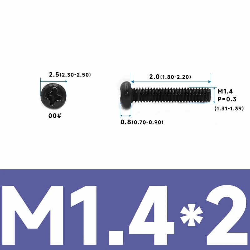 Phillips Pan Head Machine Screws – Carbon Steel M1 to M4, Multiple Lengths & Finishes - HomeDIYer