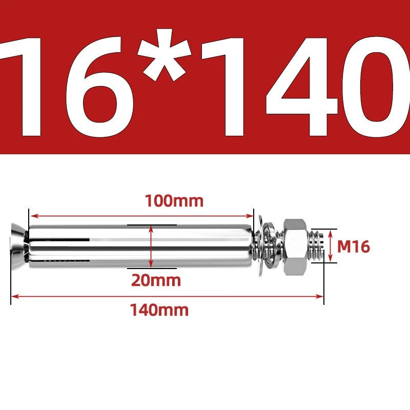 M6-M20 Stainless Steel Concrete Expansion Anchor Bolts – Extra Long