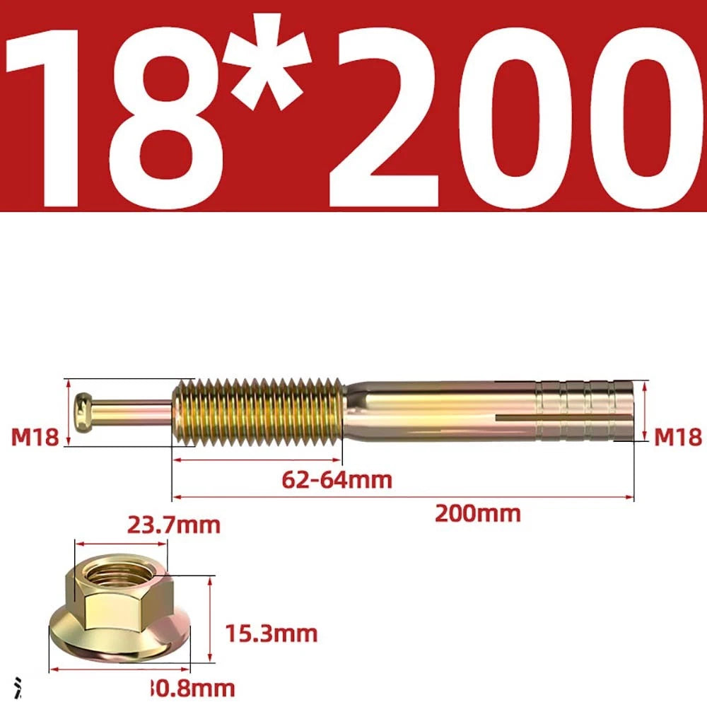 Carbon Steel Expansion Anchor Bolts — M6 to M24, 45mm to 250mm