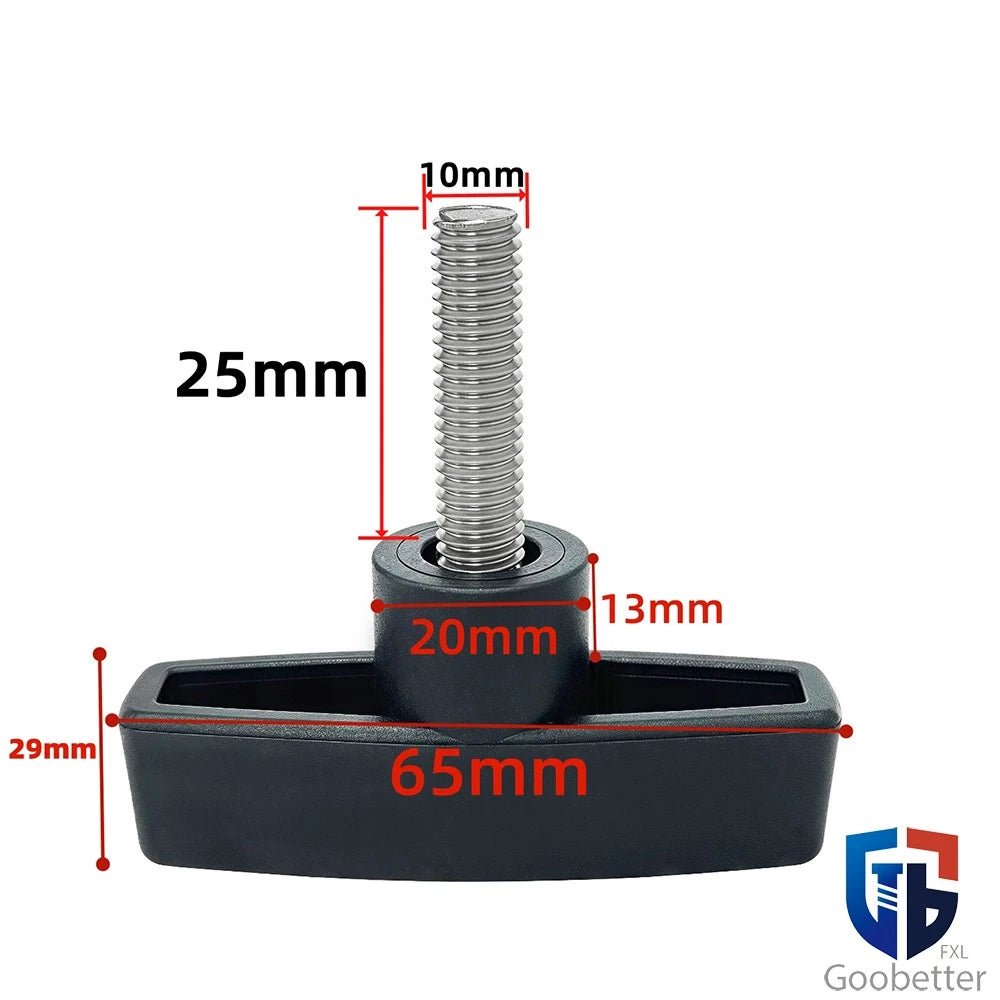 T - Handle Thumb Knob Bolts M6 M8 M10 M12 — Wing Knob Nut Clamping Screws, Brass / Zinc / Stainless - HomeDIYer