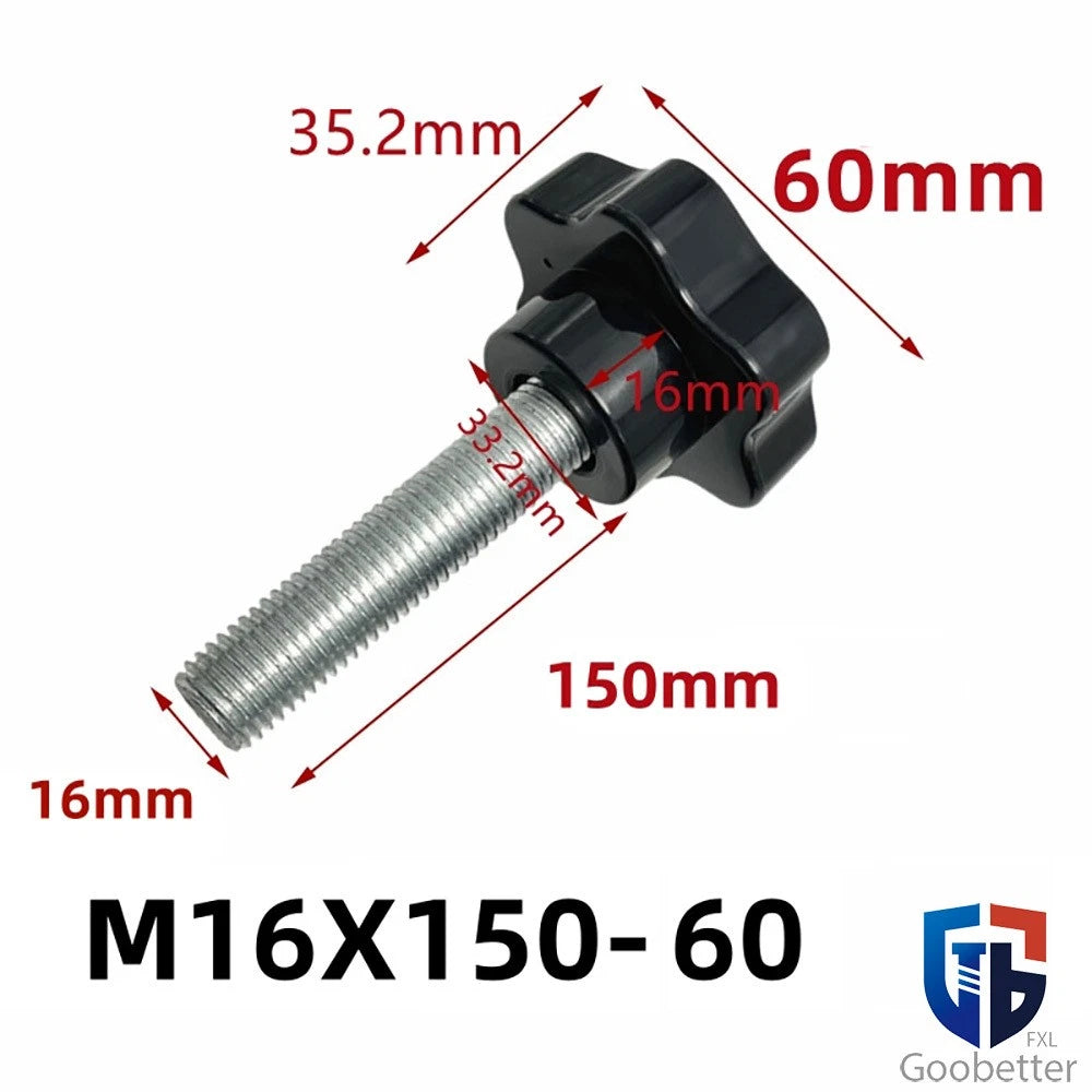 Star Knob Thumb Screws — Clamping Bolts with Hand Grip M10 M12 M14 M16