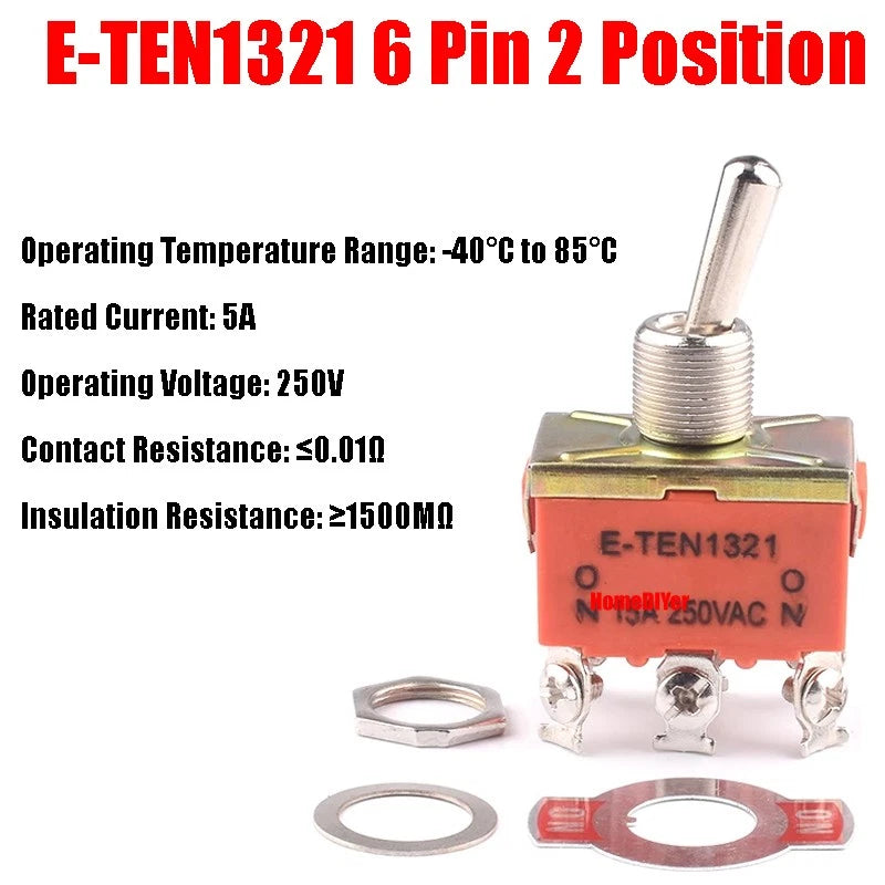 Mini Toggle Switch – MTS / SMTS / E-TEN / PS-102 / DS438 Series, 2 3 6-Pin Rocker Switches