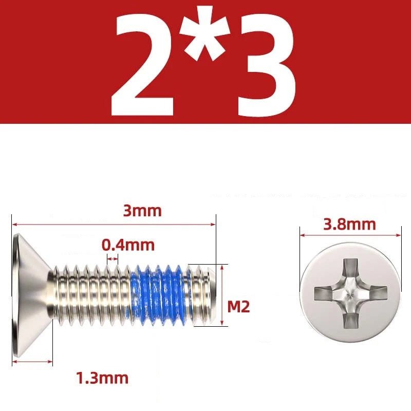 M1.2–M6 Phillips Flat Head Machine Screws | Carbon Steel | Black & Nickel Plated - HomeDIYer