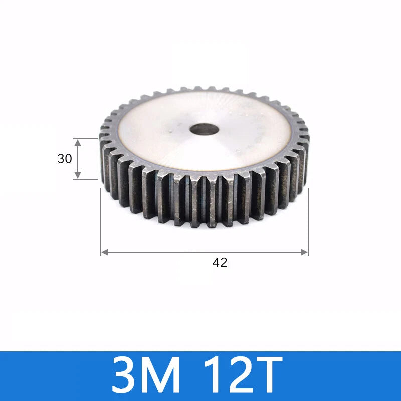 Spur Gears Pinion Gear 1.5/2.5/3/4/5 Mod Transmission Gears 45# Steel Flat Gears