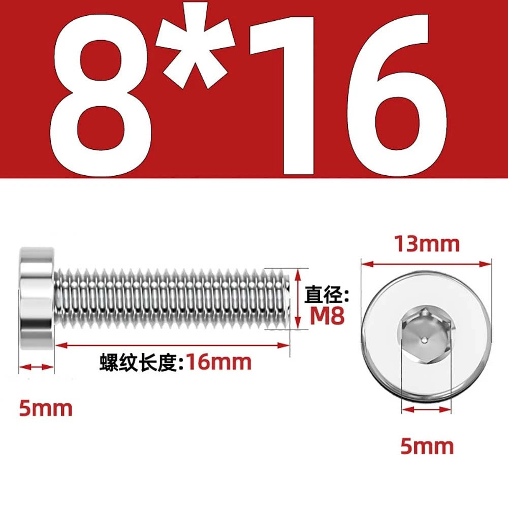 M1.4–M12 Low Head Socket Cap Screws – A2 Stainless Steel, Space‑Saving Design for Tight Clearances