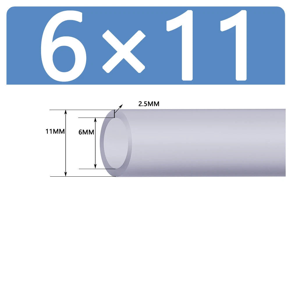 Silicone Vacuum Hose Pipe — White Rubber Tube for Water, Air & Coolant | ID 2mm–38mm